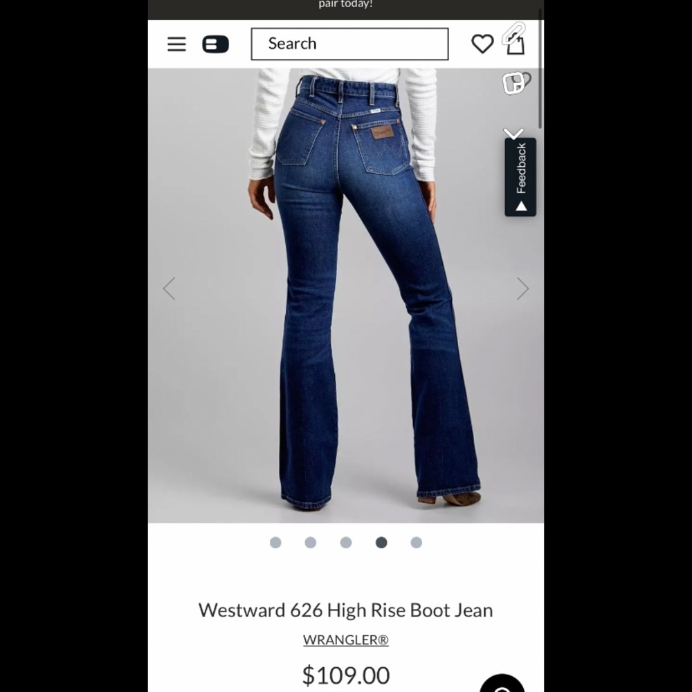 Wrangler 626 Highwaisted Bootcut Jeans